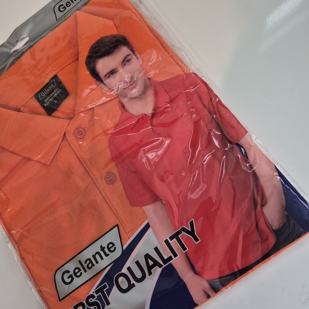 Men's Orange Gelante Polo Shirt